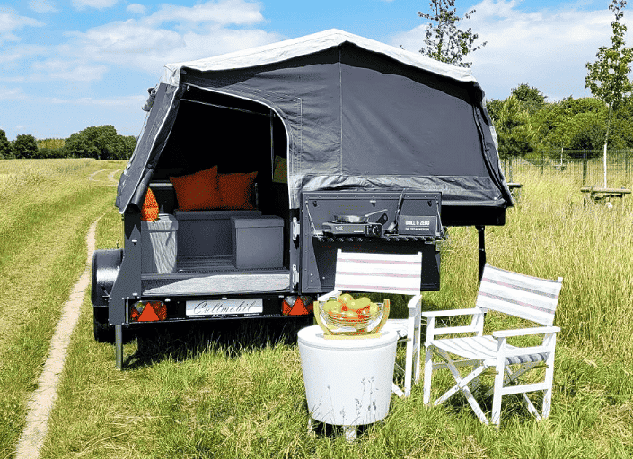 faltcaravan zeltanhaenger mieten